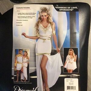 Dreamgirl White and Gold Aphrodite Costume